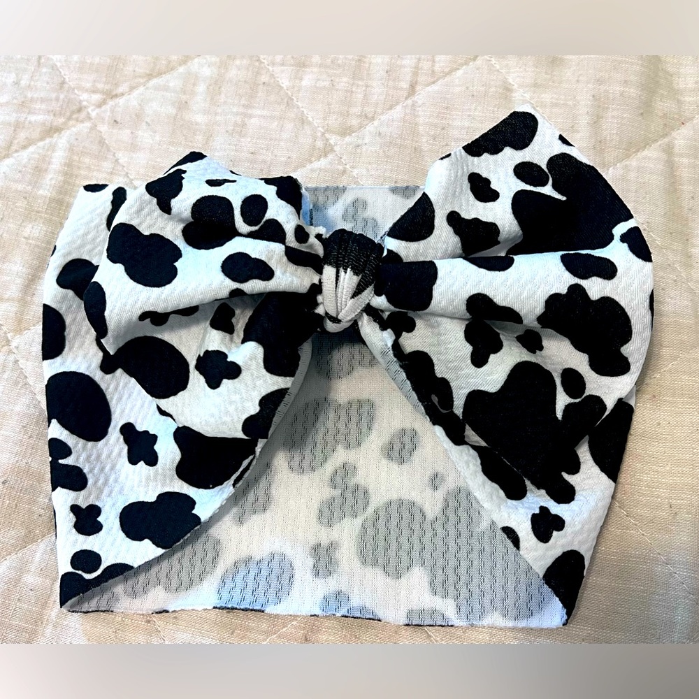 Cow Design Toddler Sized Head Wrap